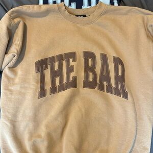 The bar chocolate chip varsity sweatshirt size L
